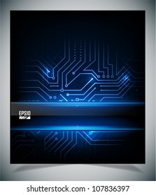 Smooth colorful abstract techno background