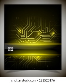 Smooth colorful abstract techno background. Vector illustration