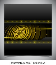 Smooth colorful abstract techno background. Vector illustration