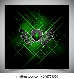 Smooth colorful abstract techno background. Vector illustration