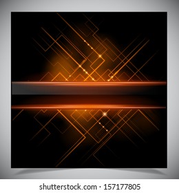 Smooth colorful abstract techno background. Vector illustration