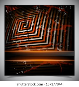 Smooth colorful abstract techno background. Vector illustration