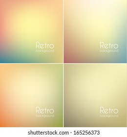 Smooth colorful backgrounds collection and aged effect    eps10