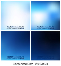 Smooth colorful backgrounds collection and aged effect    eps10  set blue vector backgrounds