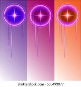 Smooth colorful backgrounds set