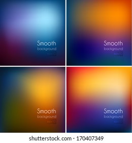 Smooth colorful backgrounds set - eps10