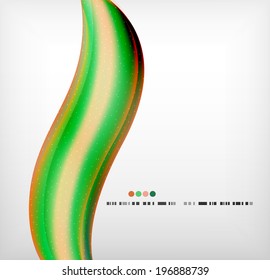 Smooth colorful business elegant wave design. Hi-tech modern abstraction