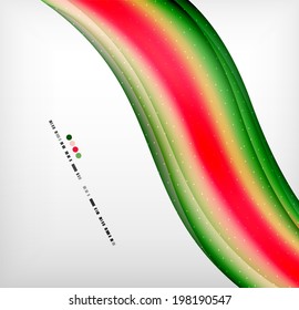 Smooth colorful business elegant wave design. Hi-tech modern abstraction
