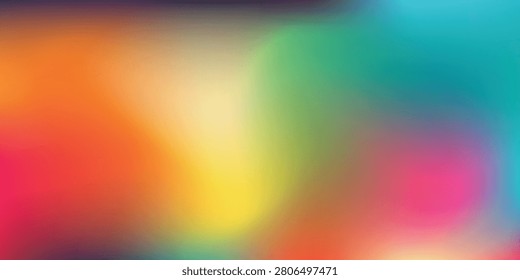 A smooth, colorful gradient background blending multiple bright hues, creating an abstract and dynamic visual effect.