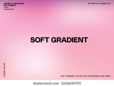 Smooth colorful gradient background for presentation, marketing banner, backdrop. Vector illustration.
