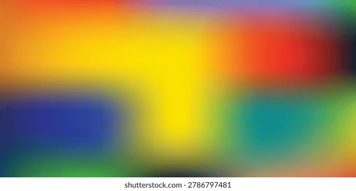 A smooth, colorful gradient blending multiple bright hues, creating an abstract and dynamic visual effect.