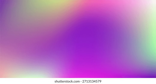 Un gradiente suave y colorido mezcla morados, rosas, verdes y amarillos en un brillo suave. Ideal como telón de fondo para Diseño gráfico, marketing, presentaciones