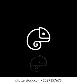 smooth, continuous lines, curled tail, arched body, distinct head crest, minimal details, monochrome, adaptable and dynamic symbolism, sleek and modern, suitable for branding.