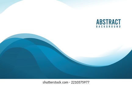 Smooth curve blue wavy background, perfect for office, banner, company, landing page, background, social media wallpaper and more