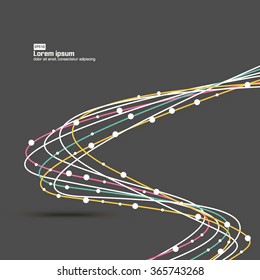Smooth Curve Lines Digital Background