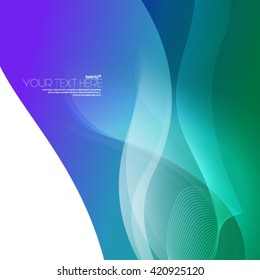 Smooth Curve Lines Layout/Design Cover Background