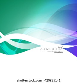 Smooth Curve Lines Layout/Design Cover Background