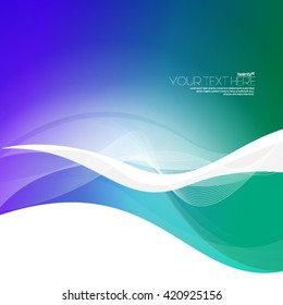 Smooth Curve Lines Layout/Design Cover Background