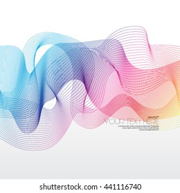Smooth Curve Lines Layout/Design Cover Background