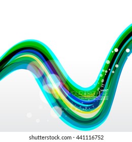 Smooth Curve Lines Layout/Design Cover Background