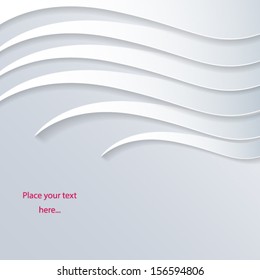 Smooth curve lines modern background. Vector eps10. 