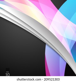 Smooth Curve Lines Modern Concept Background