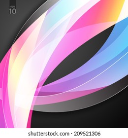 Smooth Curve Lines Modern Concept Background