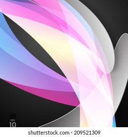 Smooth Curve Lines Modern Concept Background