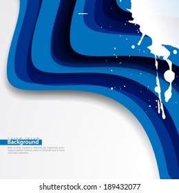 Smooth Curve Lines with Splat Concept Background