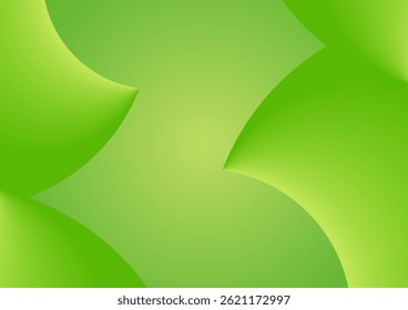 smooth curved green gradient background design