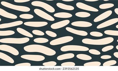 Smooth curved squares. Vector seamless pattern. Stylish geometric background. Modern stylish abstract texture. Abstract seamless geometric pattern of ellipses.