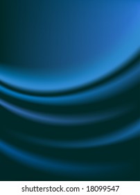 cortina azul oscuro suave para fondo - ilustración vectorial completa editable