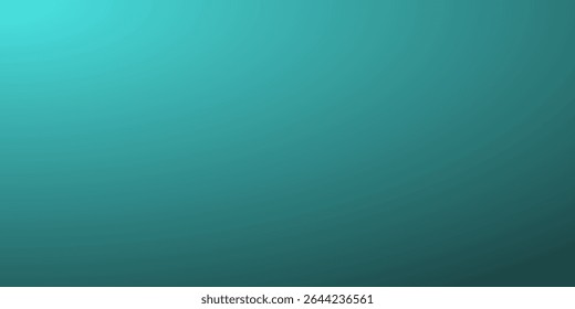 Fundo de gradiente ciano escuro suave. Transição suave de cores para designs abstratos, cenários digitais, cabeçalhos da Web ou temas aquáticos. Calmo, moderno e sereno