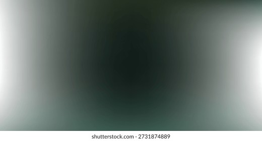 Um fundo de gradiente suave, verde escuro e branco com um efeito leve etéreo, criando uma estética tranquila e moderna.