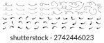 Smooth, Dashed and Dotted Curved Arrows Icon Set for Direction and UI Design