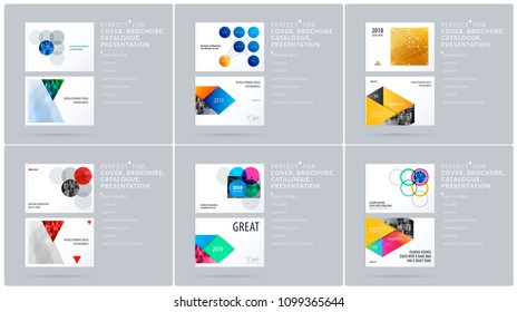 Smooth design presentation template with colourful round shapes. Partnership collaboration