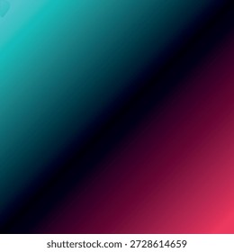 Un gradiente diagonal suave que se mezcla de un verde azulado vibrante a la izquierda a un rojo profundo a la derecha, con una zona de transición oscura.