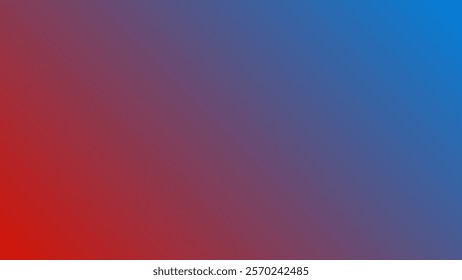 a smooth diagonal gradient transitioning from bold red to deep blue, creating a dynamic and energetic contrast.