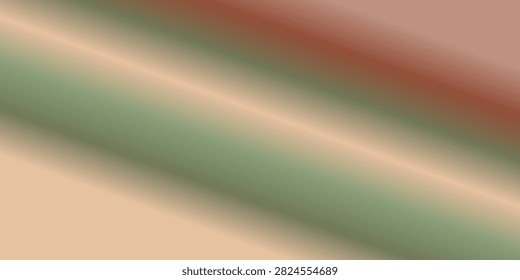 A smooth, diagonal gradient transitioning through shades of beige, green, and rust, creating an abstract and modern background.