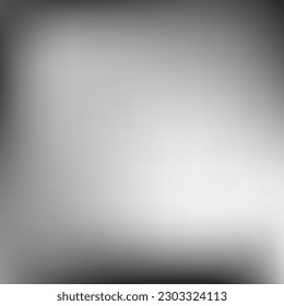 Smooth Digital Aluminium Dark Blurry Background. Minimal Liquid Trendy White Gradient Backdrop. Silver Metallic Empty Black Gradient Mesh. Monochrome Watercolor Vector Grey Smooth Surface.