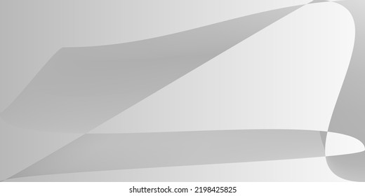 Diseño moderno metálico de capas digitales lisas. Malla mínima de gradiente dinámico de aluminio. Ilustración Monocromática Fluida De Plata Futurista. Moderna Tecnología De Forma Gris De Fondo Moderno.
