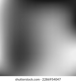 Smooth Digital White Vector Blurry Background. Black Silver Aluminium Monochrome Smooth Surface. Dark Grey Empty Minimal Gradient Background. Trendy Watercolor Metallic Liquid Gradient Mesh.