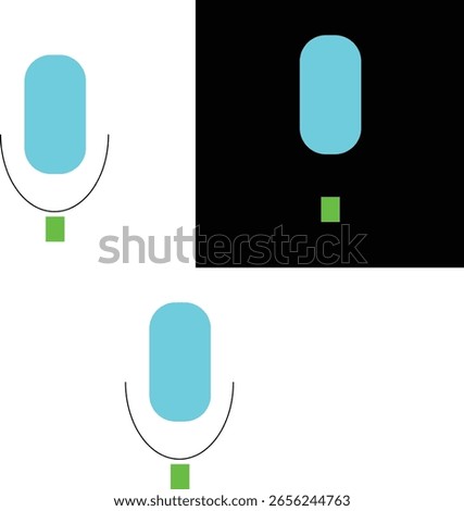 smooth disco mike icon design for your website