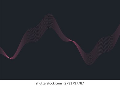 Uma forma de fita escultural suave, dinâmica e abstrata em prata metálica, perfeita para fundos de design modernos.