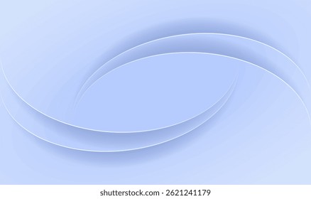 plano de fundo abstrato suave e elegante gradientes azuis suaves e sobreposição de formas de ondas curvas. apresentações de tecnologia, modelos de negócios, interfaces digitais ou projetos de marca minimalista