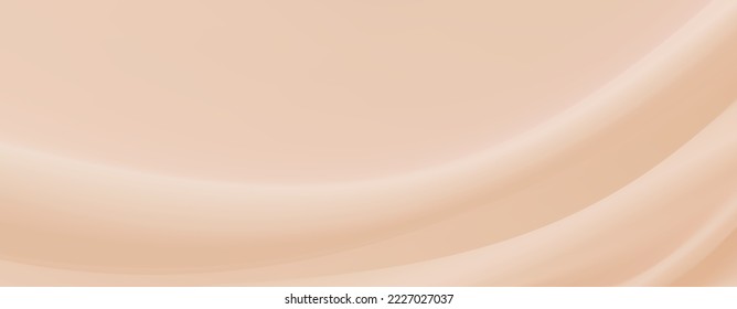 Smooth elegant beige silk or satin luxury cloth texture can use as wedding background. Luxurious Christmas background or New Year background. In Sepia toned. Retro style. Vector illustration.