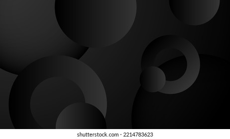 Smooth elegant black satin texture abstract background. Luxurious background design