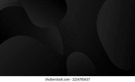 Fondo abstracto de textura satinado negro suave y elegante. Diseño de fondo de lujo