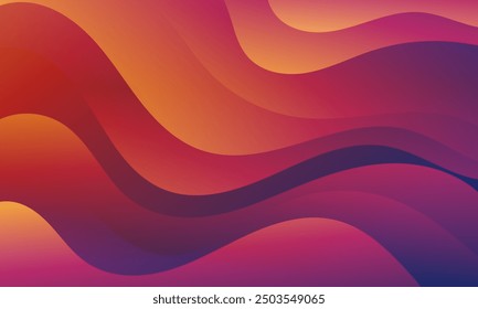 Smooth and elegant gradient wave backgrounds perfect for enhancing social media, advertising, and presentations