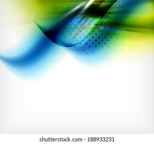 Smooth elegant wave business background template